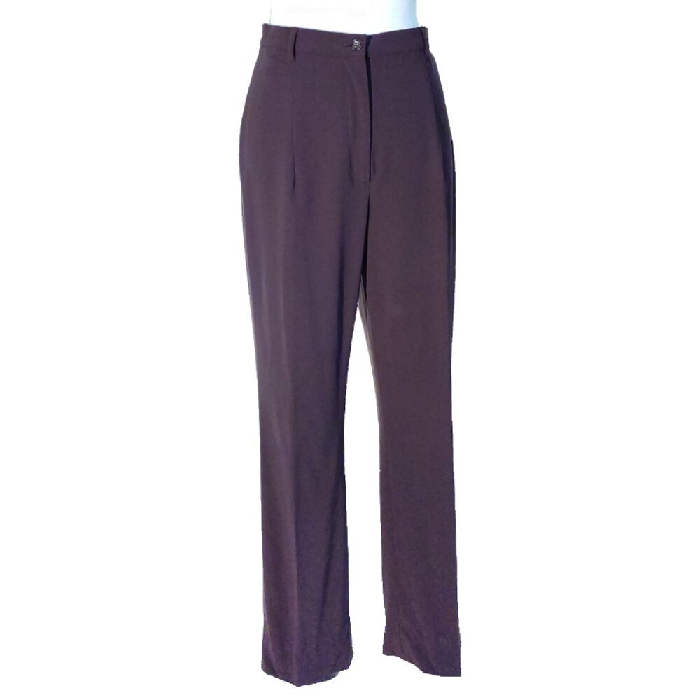 Jil Sander Chocolate Brown Pants/Trousers - 96% Wool/4% Elastane